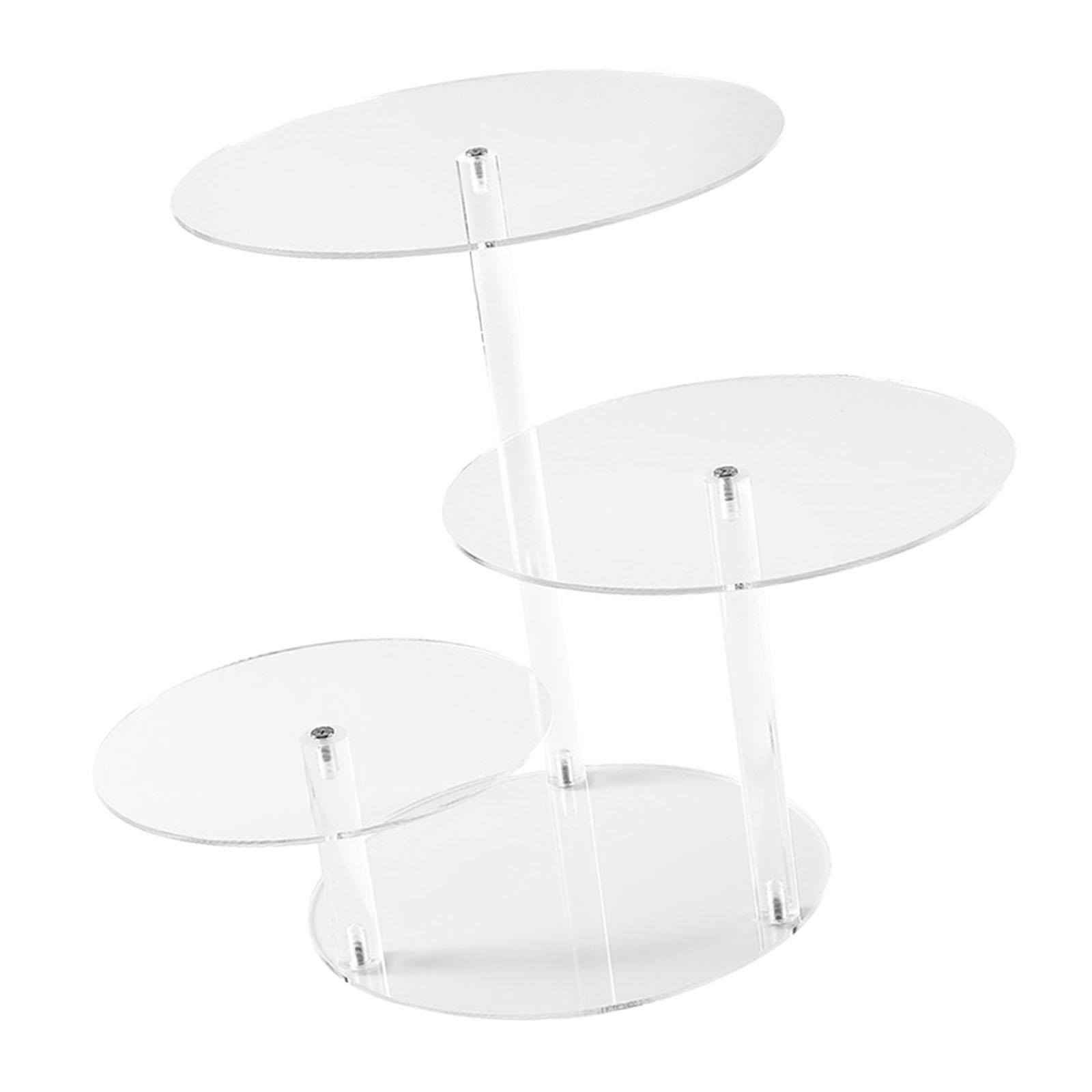Display Risers Set - 3 Tier Acrylic Cake Display Stand