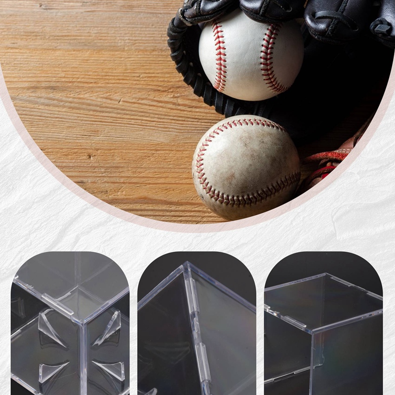 4Pcs Baseball Display Case,UV  - Display Case Acrylic review and price