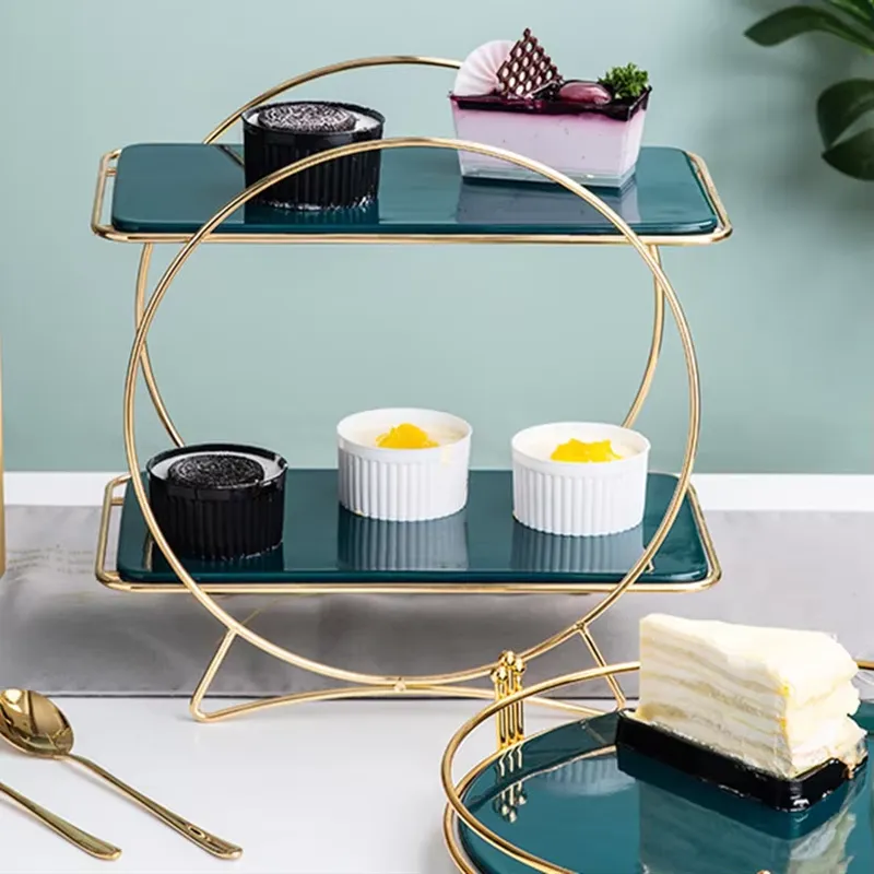 Luxury Golden Cake Stand Set M - Display Risers Set review and price