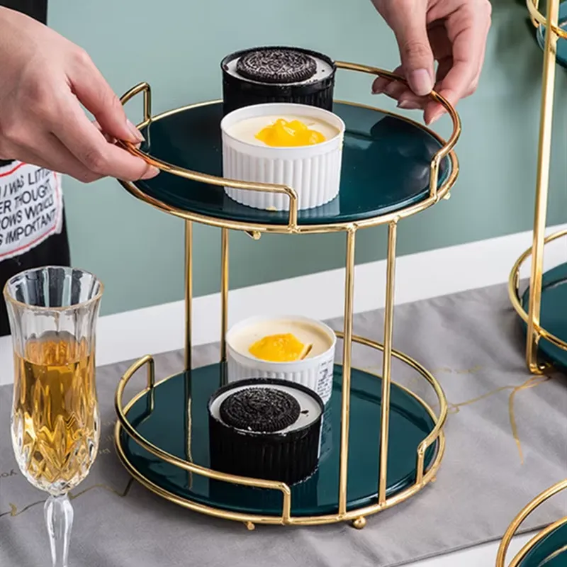 Luxury Golden Cake Stand Set M - Display Risers Set review and price