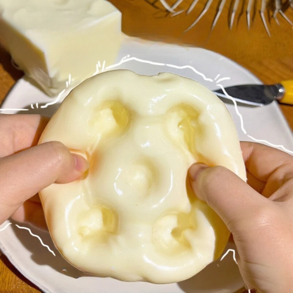 Cheese Cube Shapeable Squeeze  - Fidget Cube Original review and price