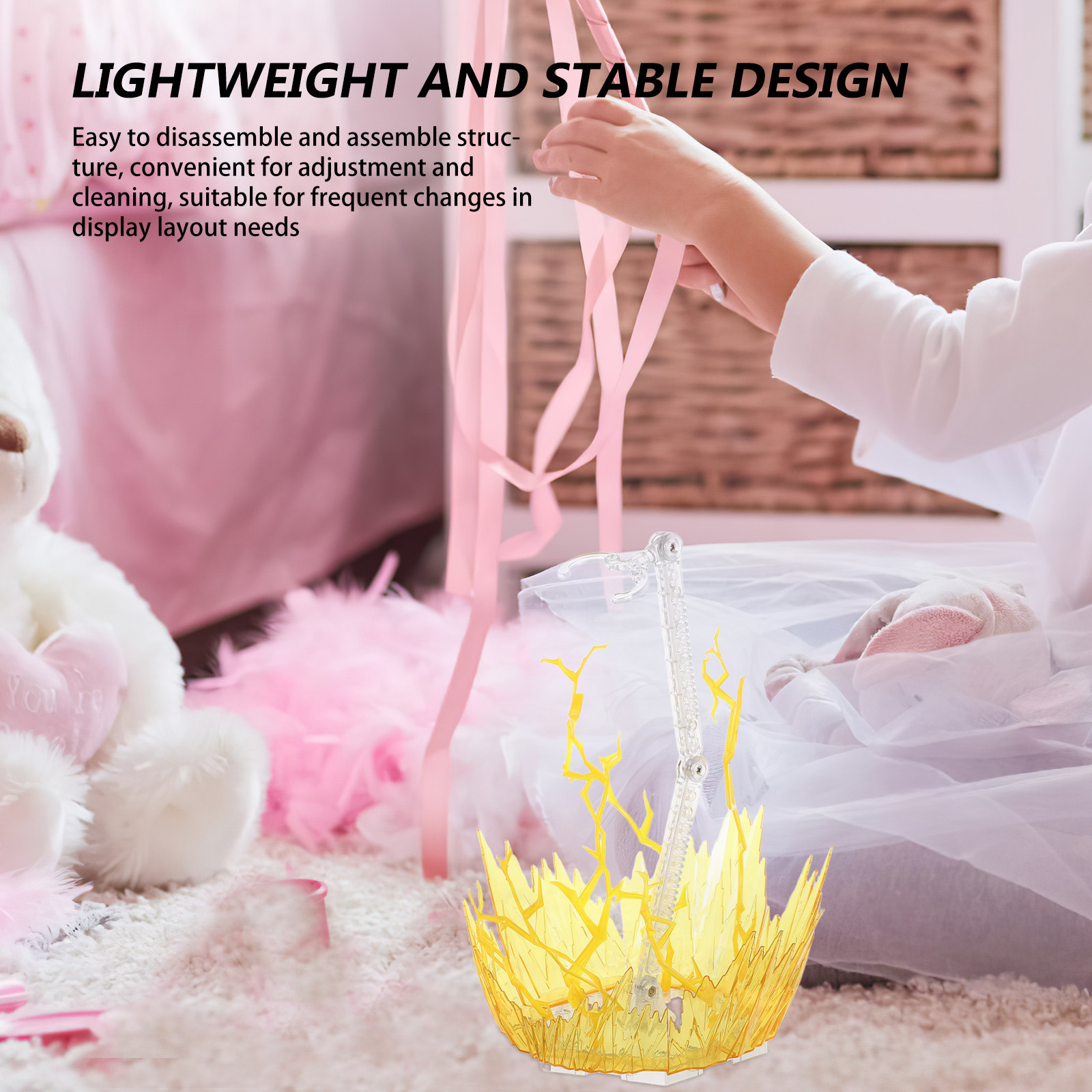 Adjustable Clear Acrylic Actio - Action Figure Stand review and price