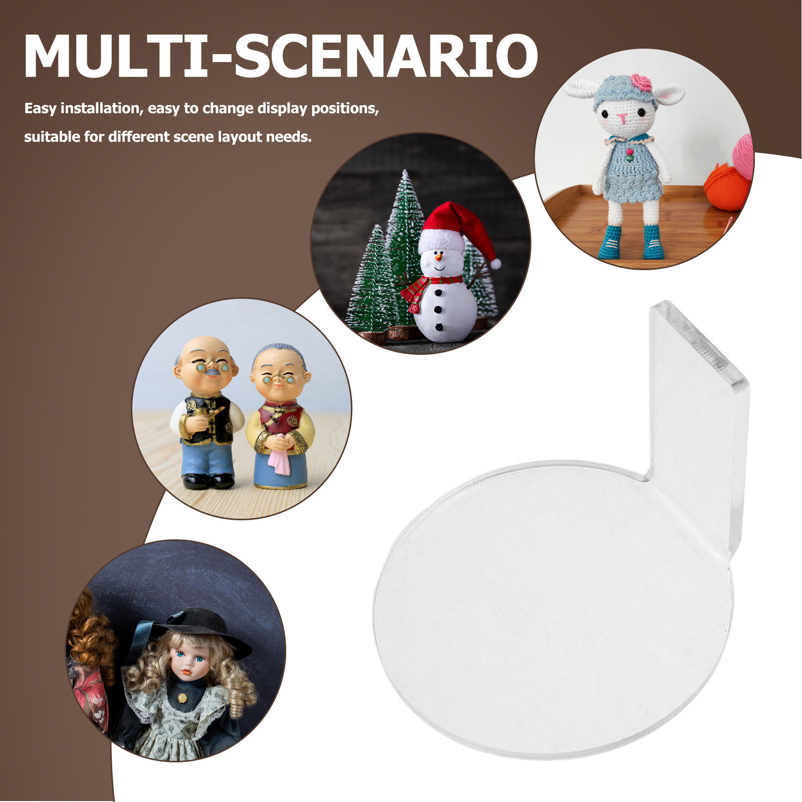 8Pcs Transparent Acrylic Figur - Action Figure Stand review and price