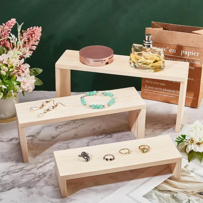 Rectangle Wood Jewelry Display - Display Risers Set review and price